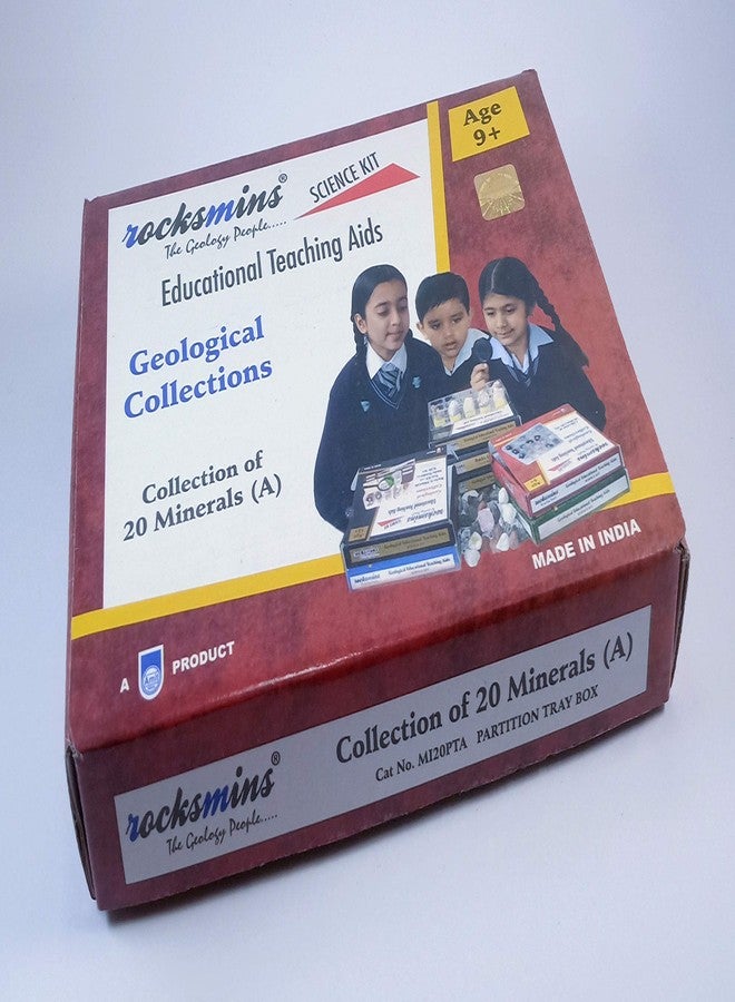 rocksmins Mi20Pt Minerals Collection Set of 20 for Students: Educational Kit - Earth Science - School Students - Unisex - 8-10 Years - Image 5